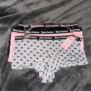 Juicy Couture Boyshorts Panties/Underwear size 1x (other sizes available)